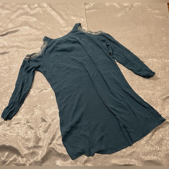 bohemian style dress with stitching and cut out sleeves XL - Picture 3 of 10